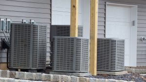 HVAC units outside of a residential property.