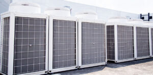 Large ac units outside of commercial building